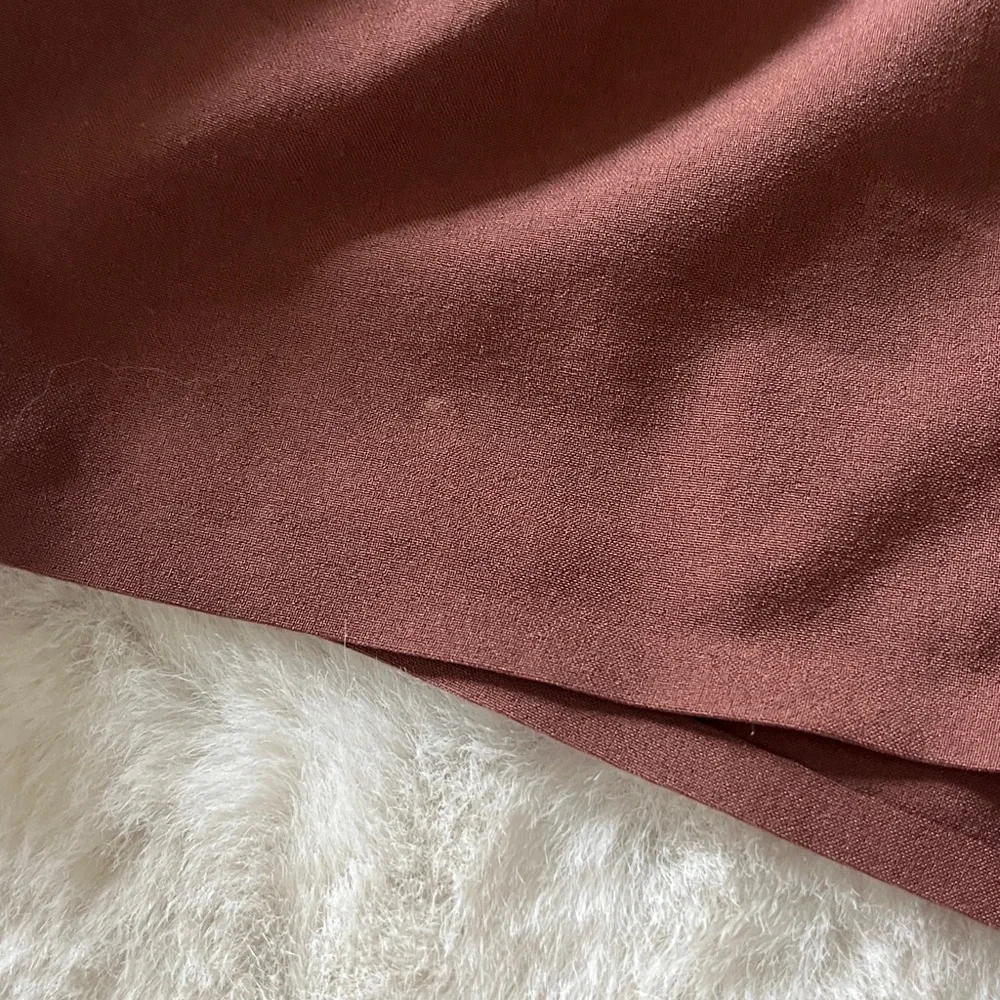 ATHLETA‎ Skyline II High Waisted Belted Shorts Brown (Hearth Rose) Size 14 - Picture 16 of 16